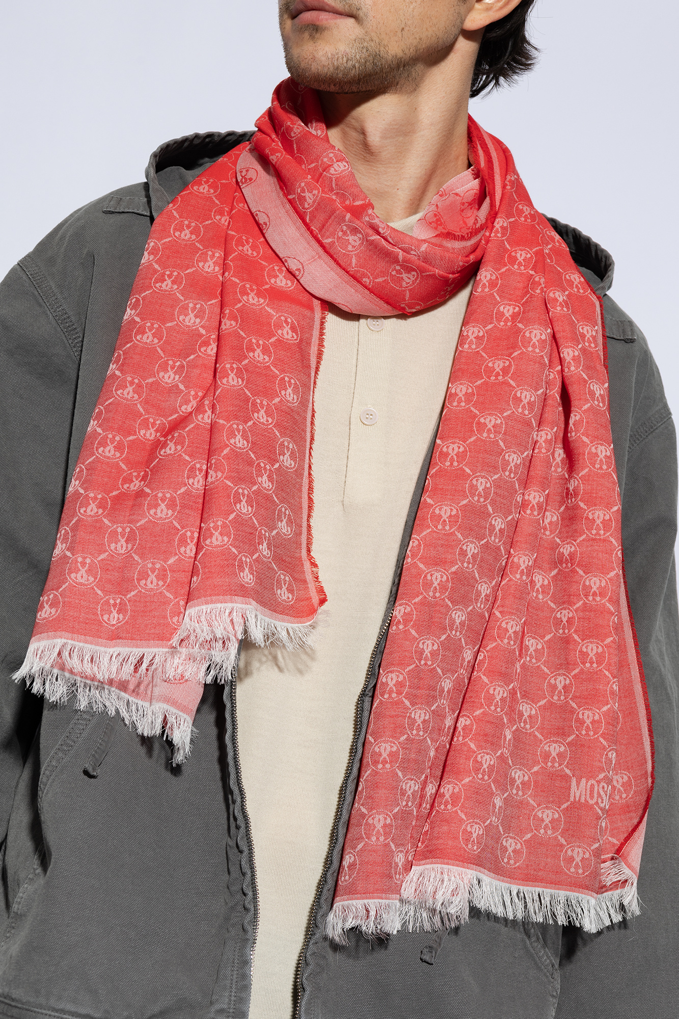 スカーフ MOSCHINO COUTURE Woman Neck scarf Red 93508265 1116 Moschino Couture Outlet: Scarf woman - Red | Moschino